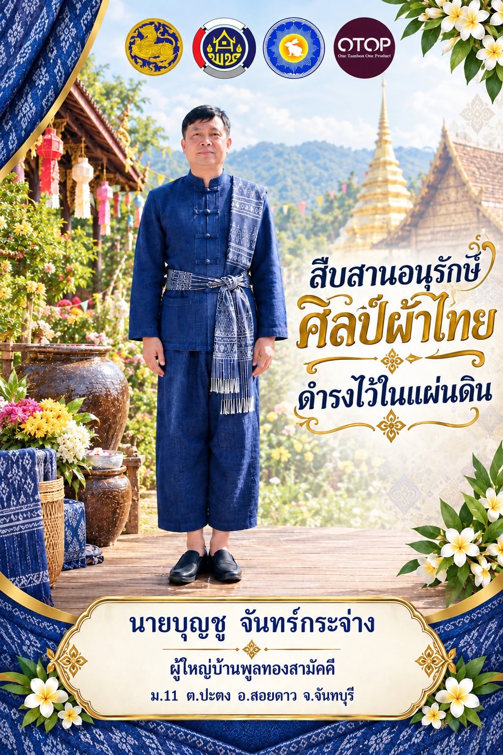 สำนักงานพัฒนาชุมชนอำเภอสอยดาว ขอเชิญชวนสวมใส่ผ้าไทย  ในทุกๆโอกาส ภายใต้แนวคิด "ผ้าไทย ใส่ให้สนุก"