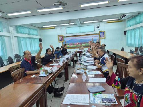 พช.สอยดาว ประชุมคณะอนุกรรมการสนับสนุนและติดตามการดำเนินงานกองทุนหมู่บ้านและชุมชนเมืองระดับอำเภอ อำเภอสอยดาว